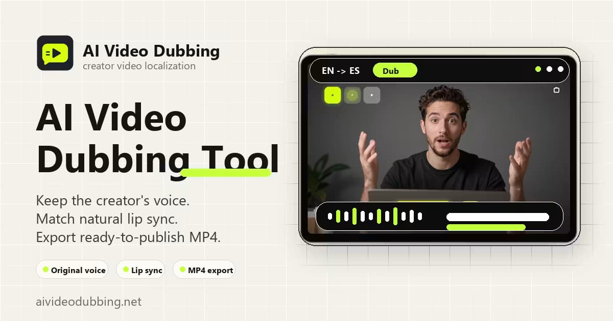 AI Video Dubbing