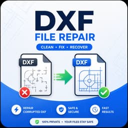 DXF file repair tool