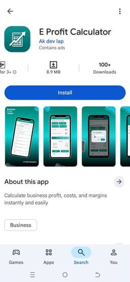 E profit Calculator