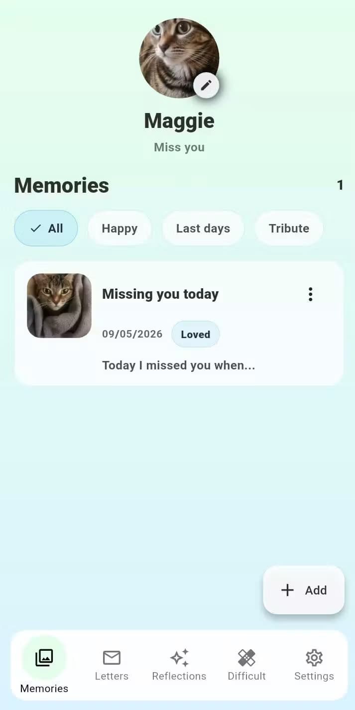 AI Pet Loss companion