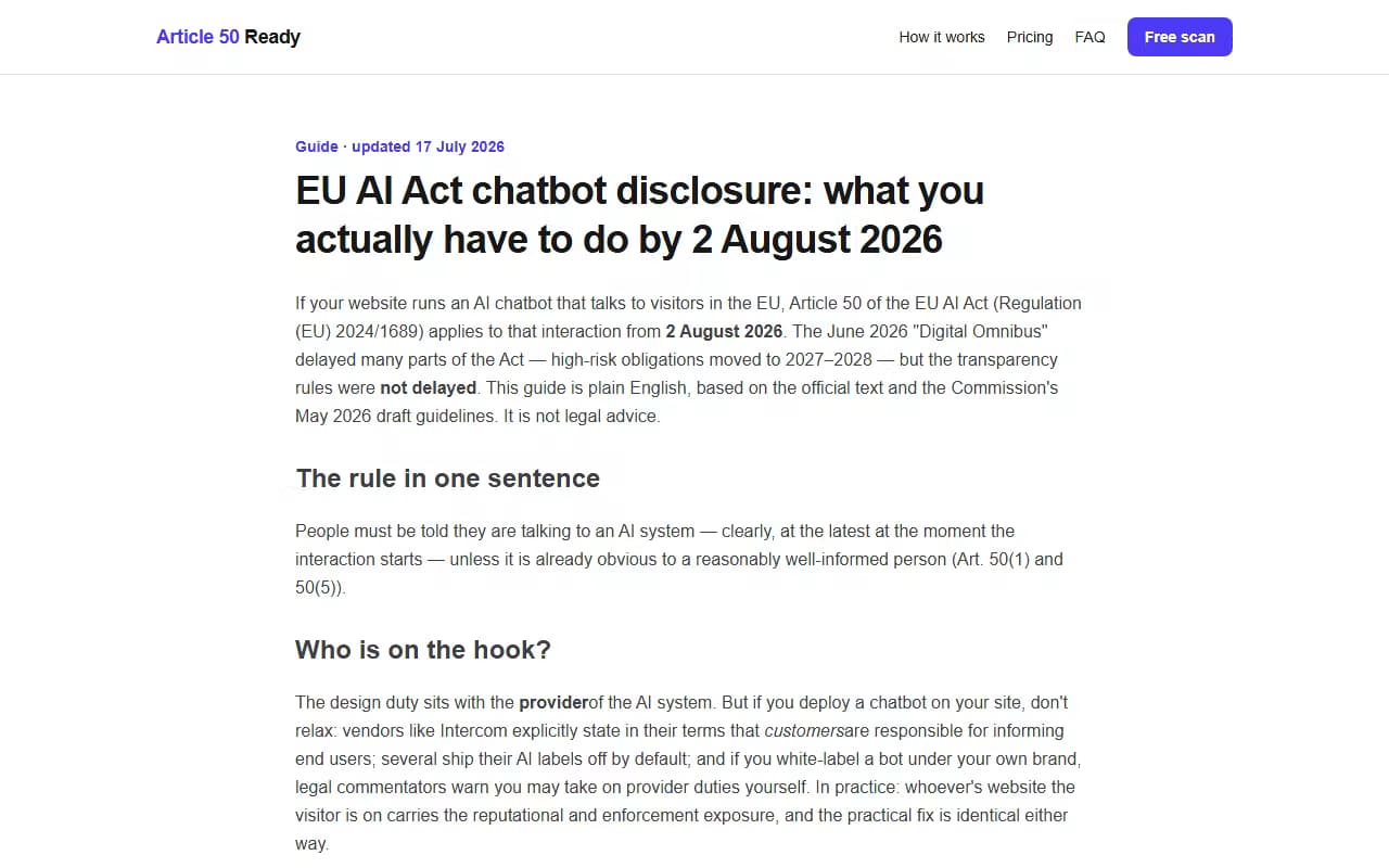 Article 50 Ready
