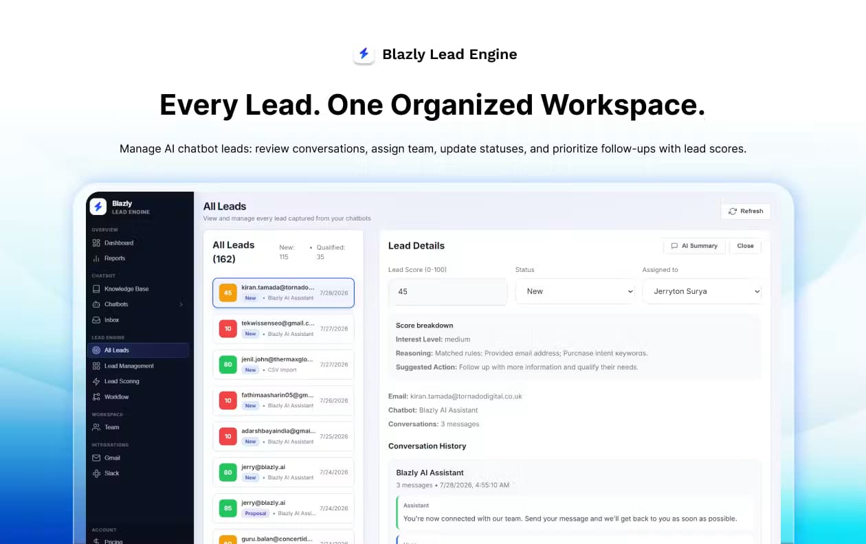 Blazly Lead Engine