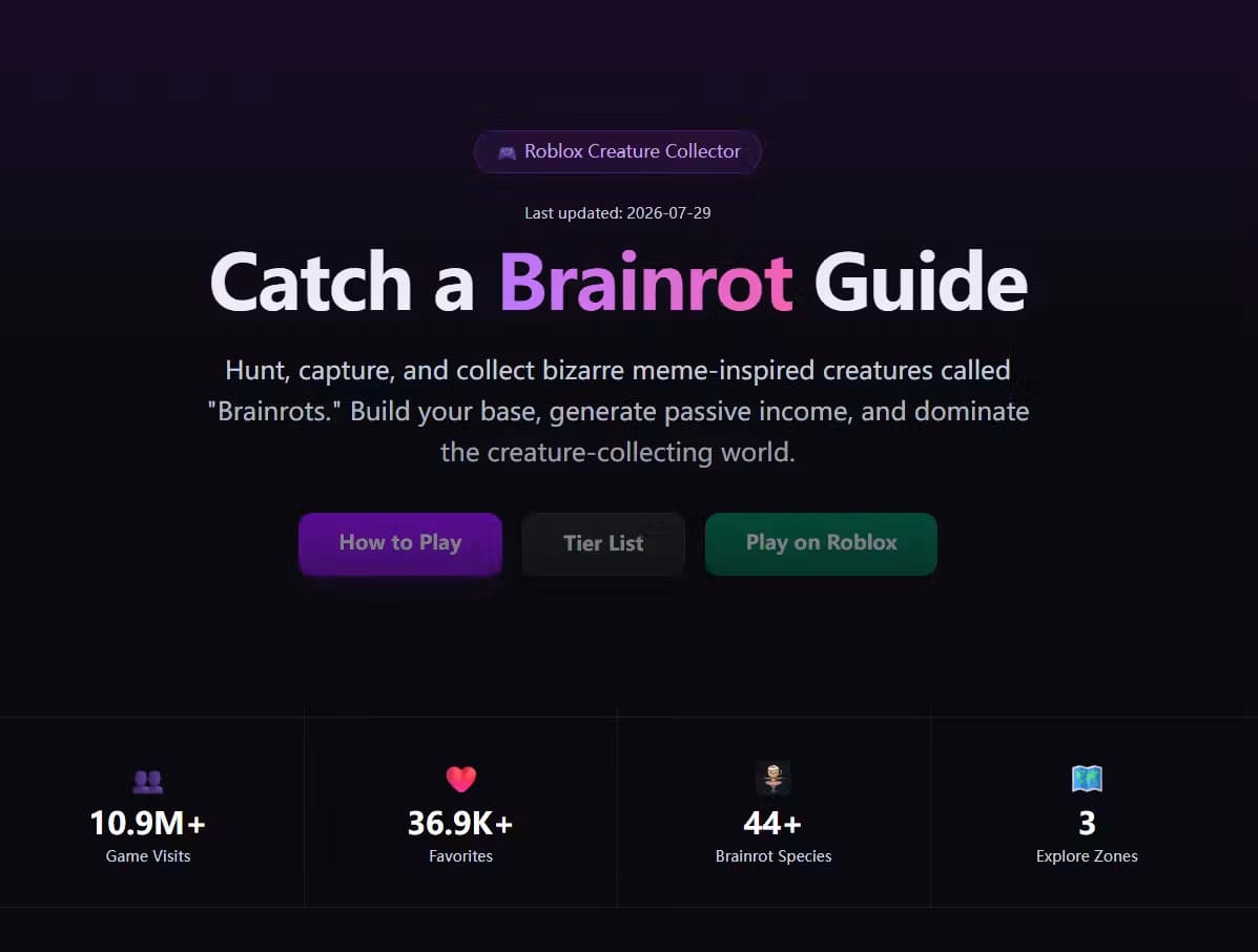 Catch a Brainrot