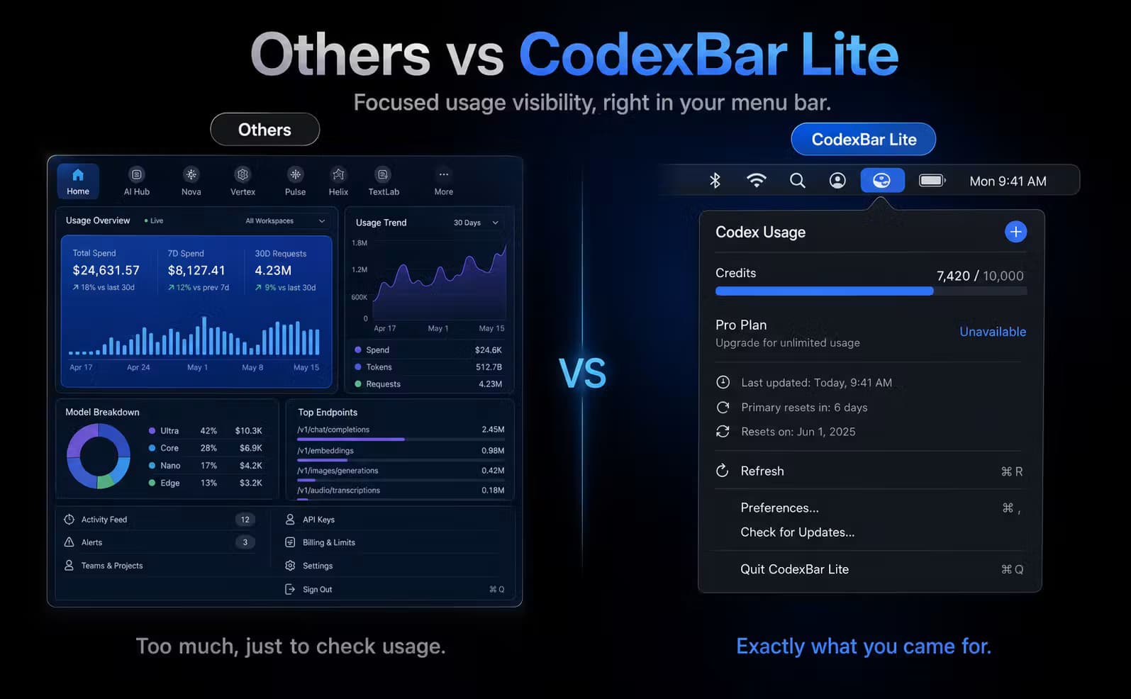 CodexBar Lite