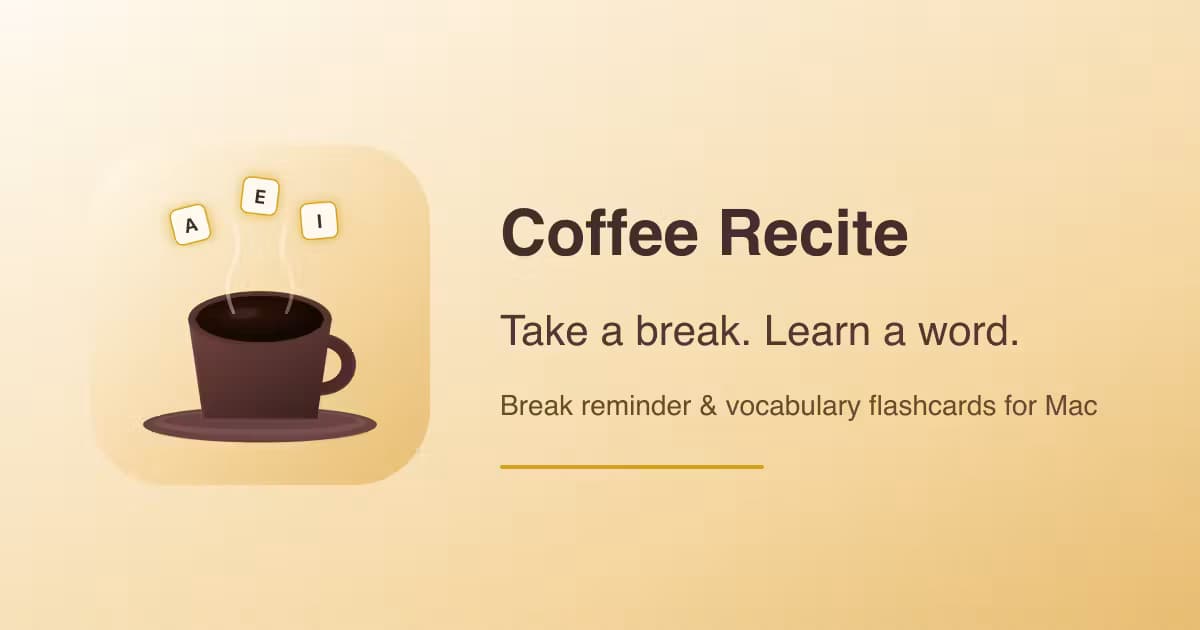 Coffee Recite
