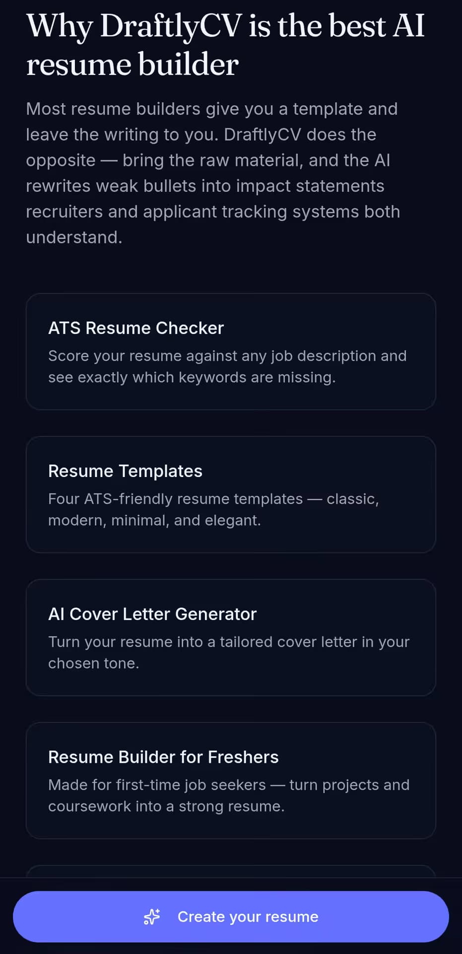 DraftlyCV