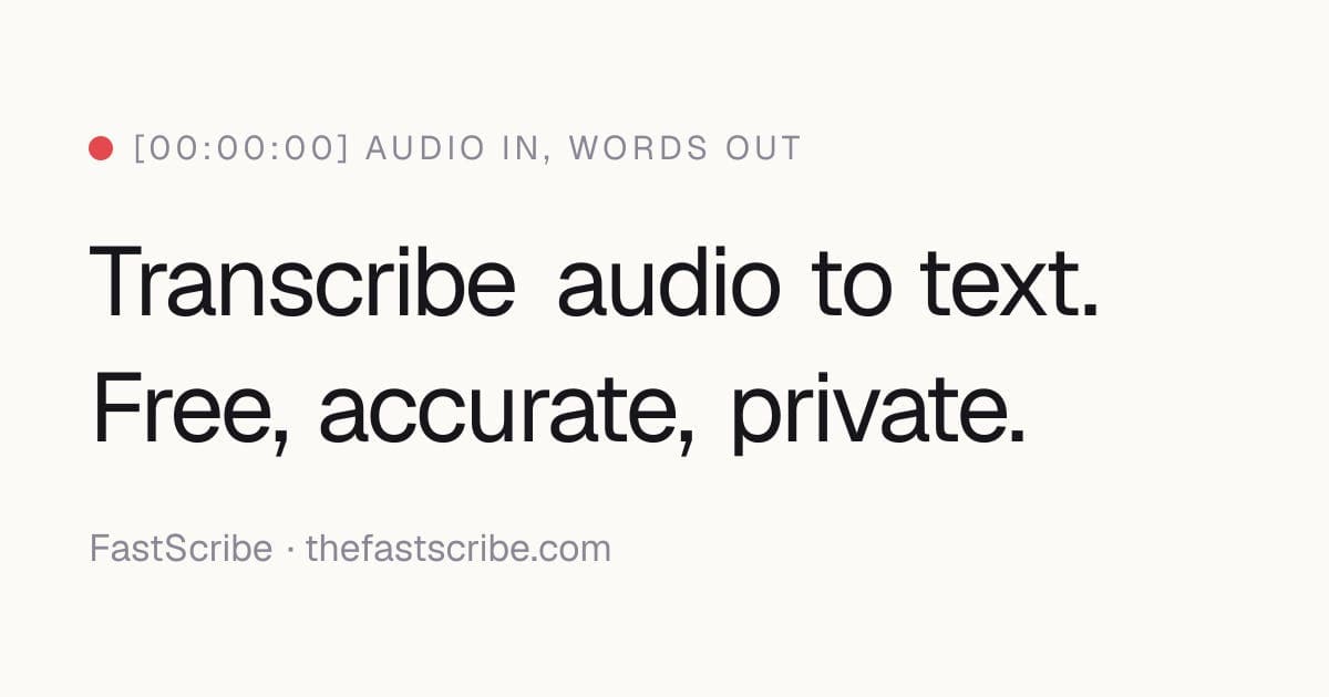 FastScribe