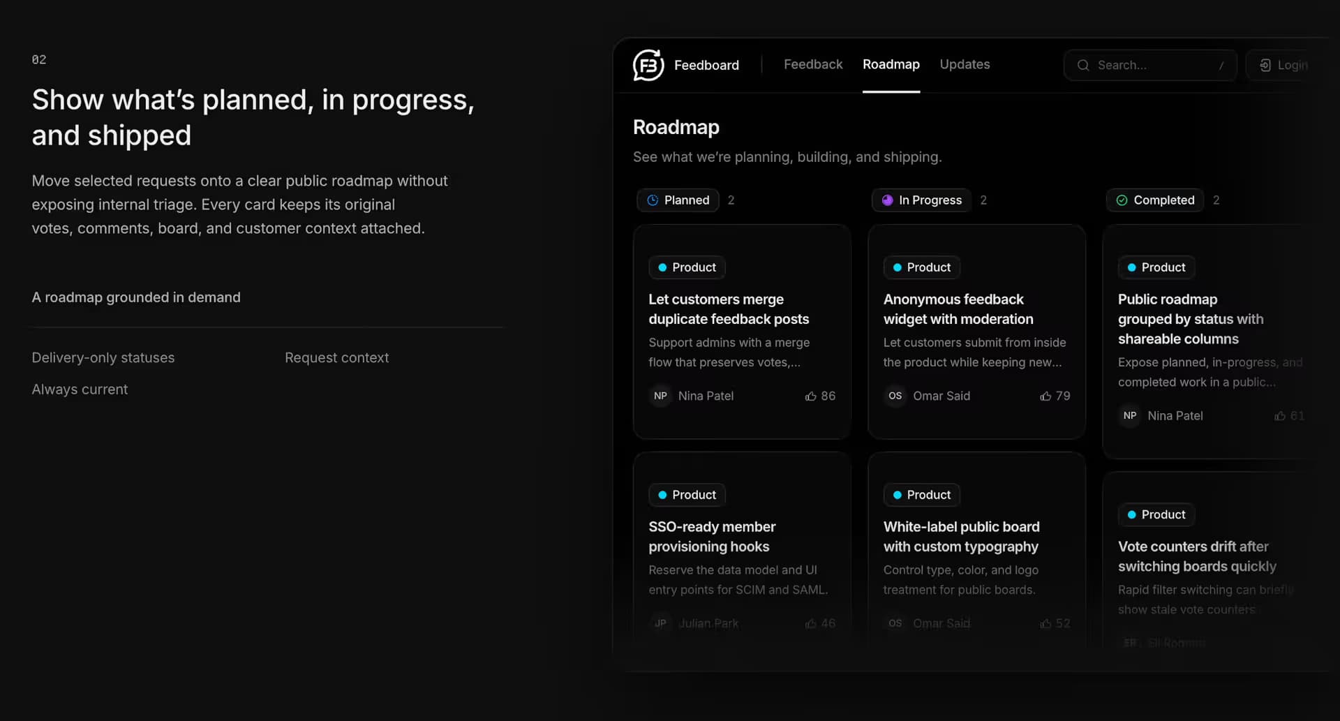 Feedboard