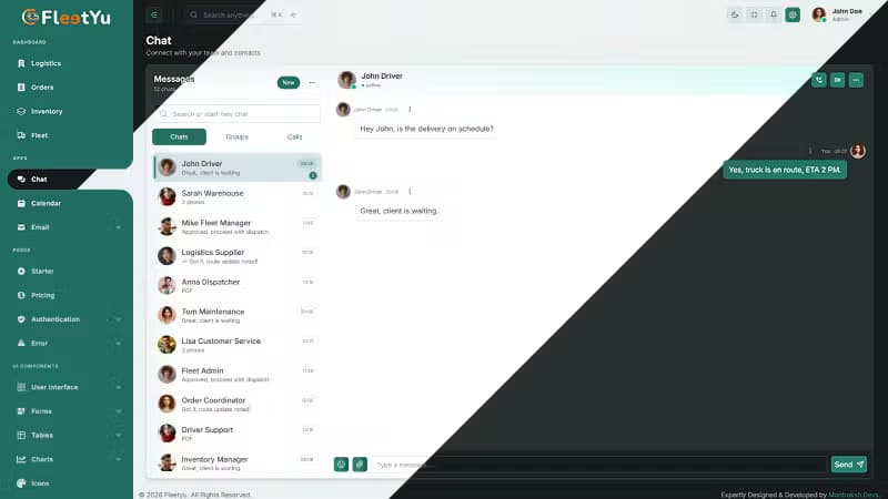 Fleetyu Admin Dashboard
