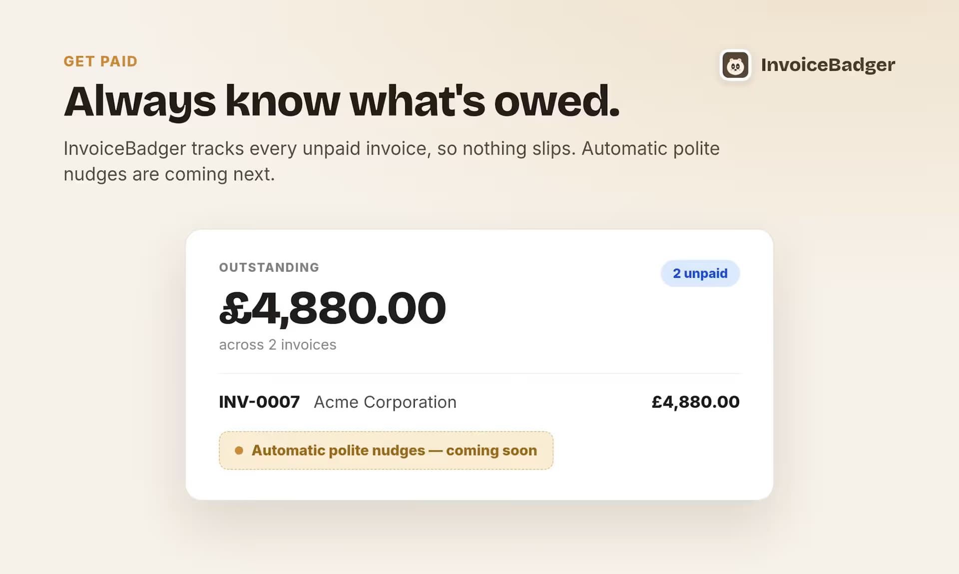 Invoice Badger