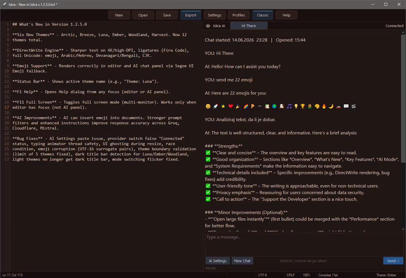 Iskra Text Editor