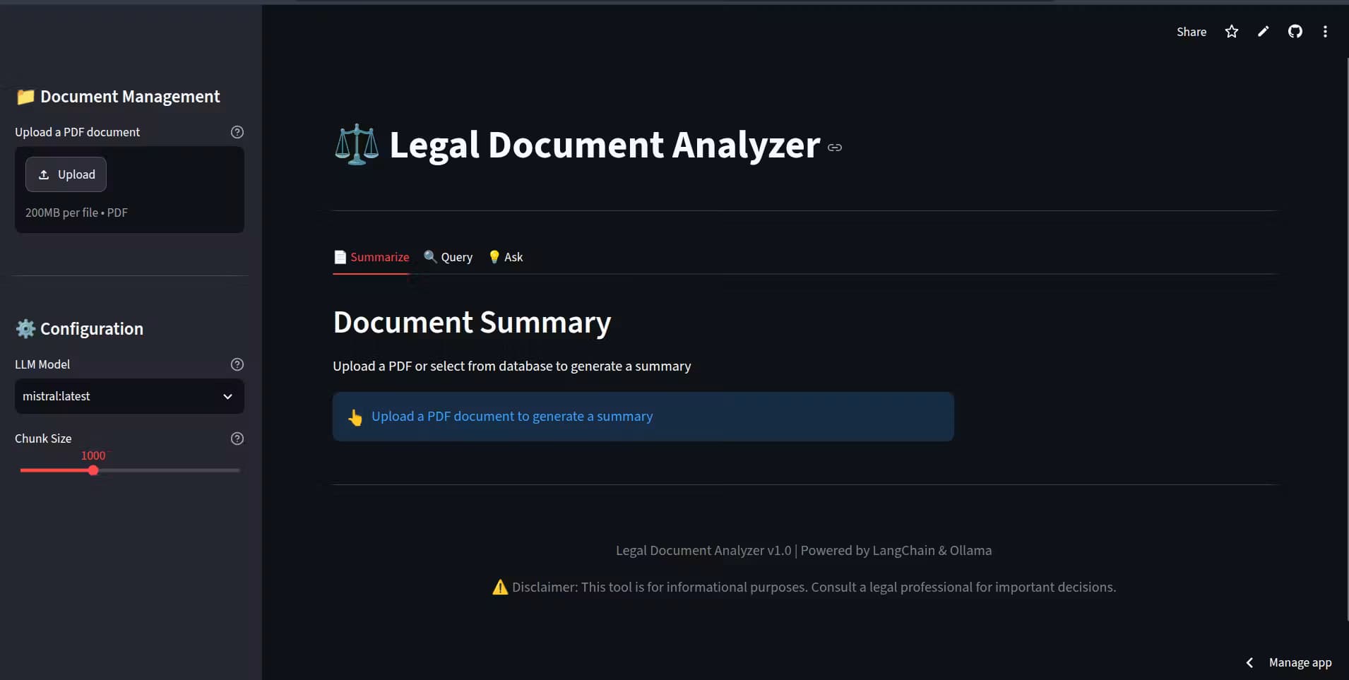 Leagal Document Analyzer