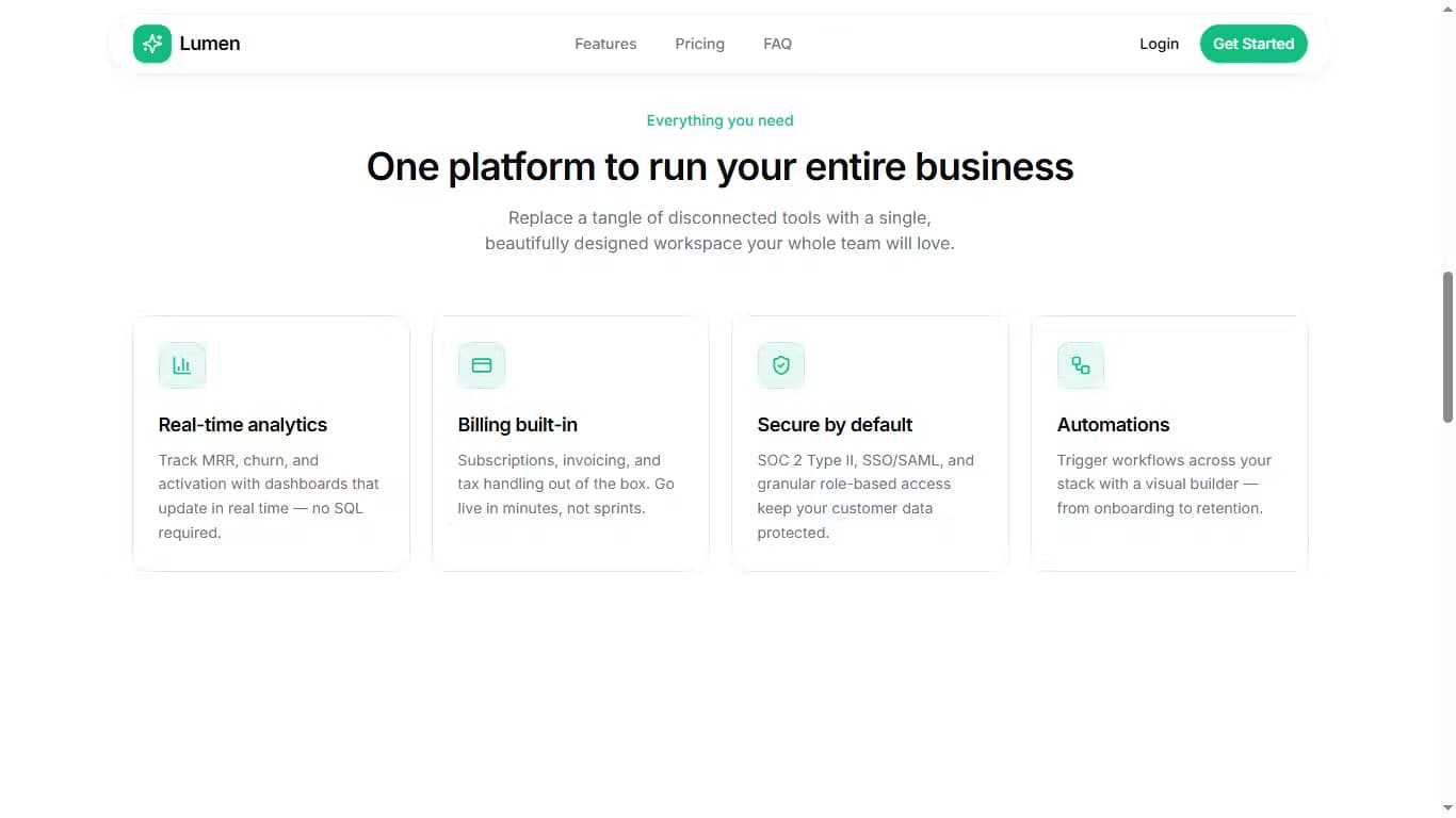 Lumen SaaS Boilerplate