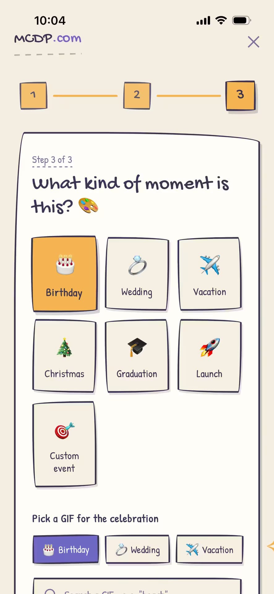 MyCountDownPage