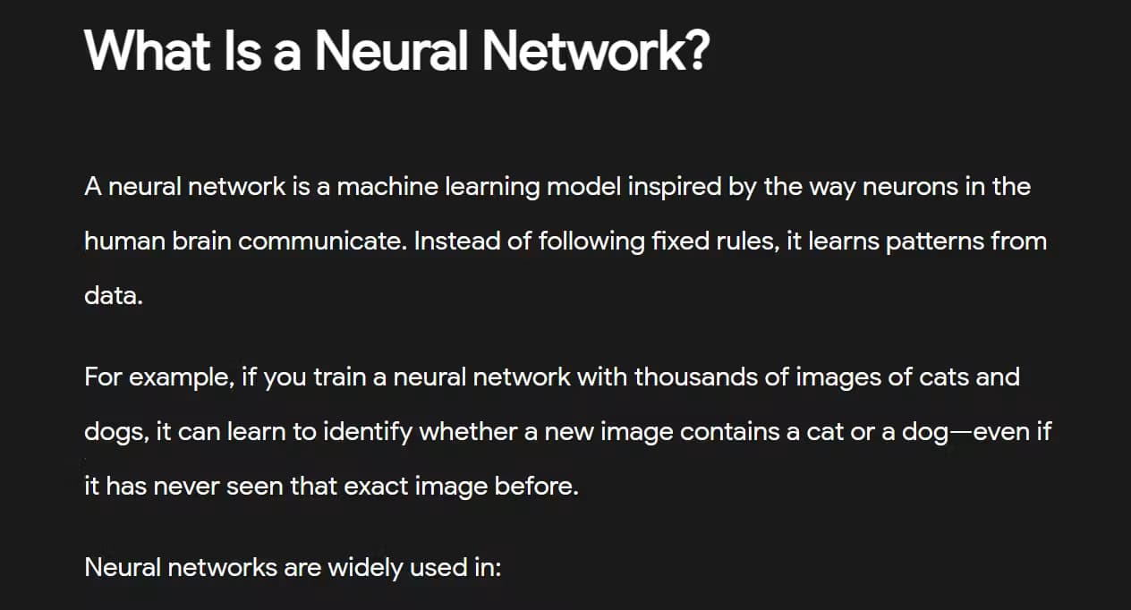 Neural Networks Explained