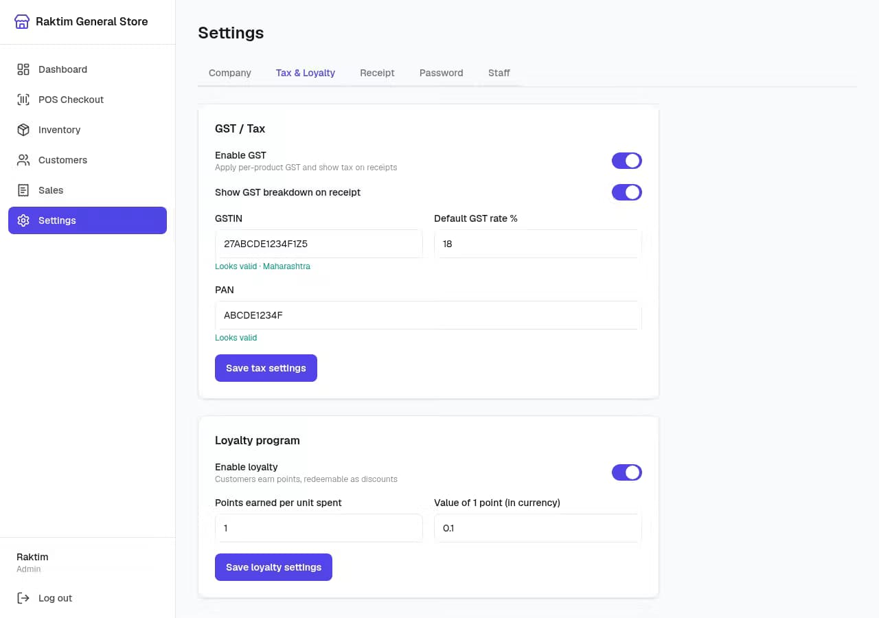 NodeDR POS