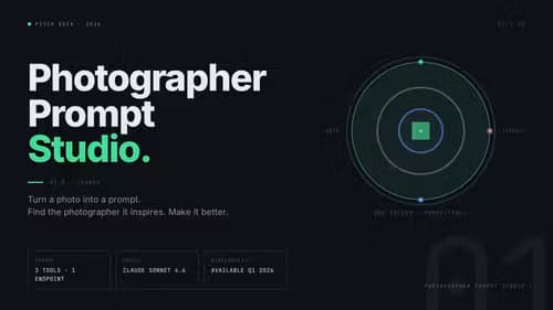Photographer Prompt Studio