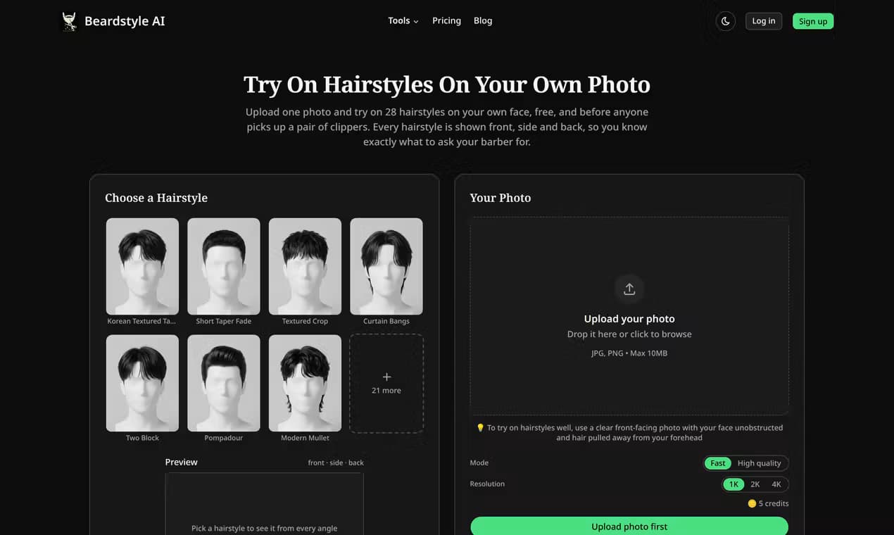 Photoreal Hairstyle Try-On