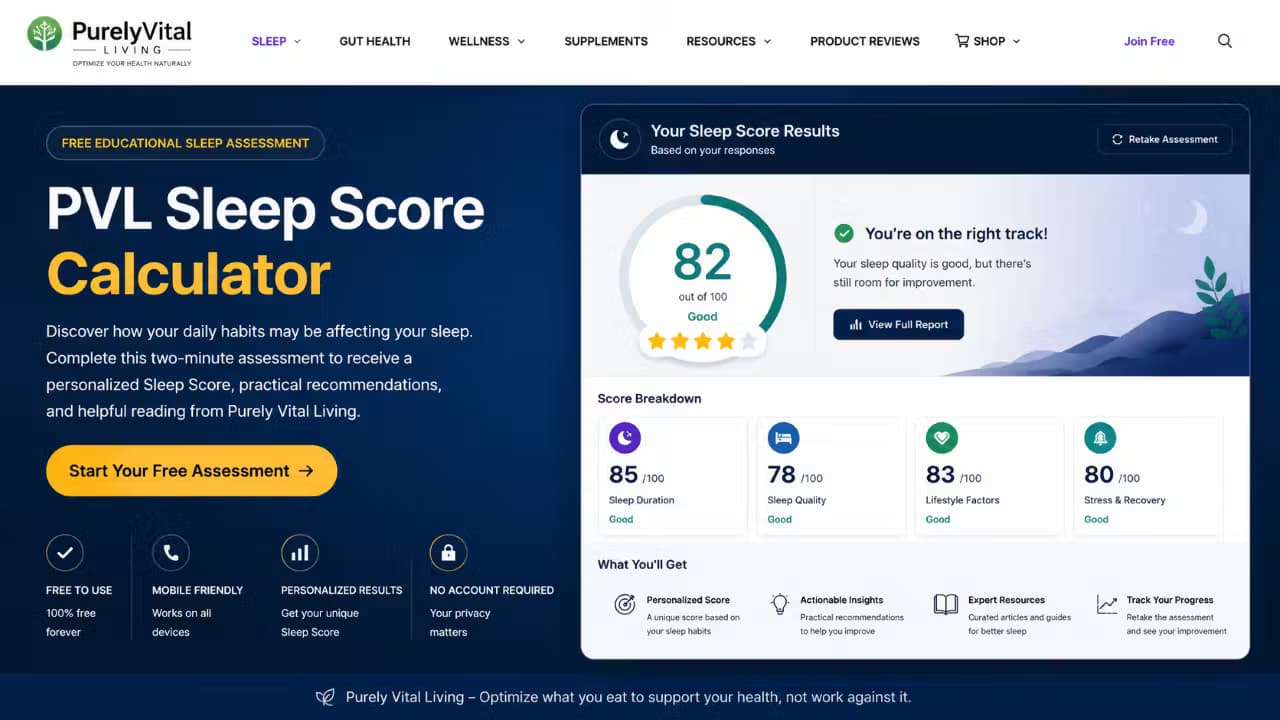 PVL Sleep Score Calculator
