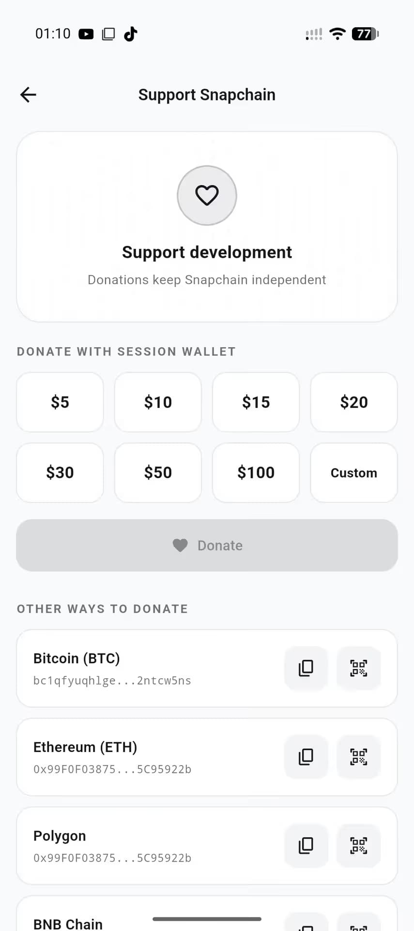Snapchain