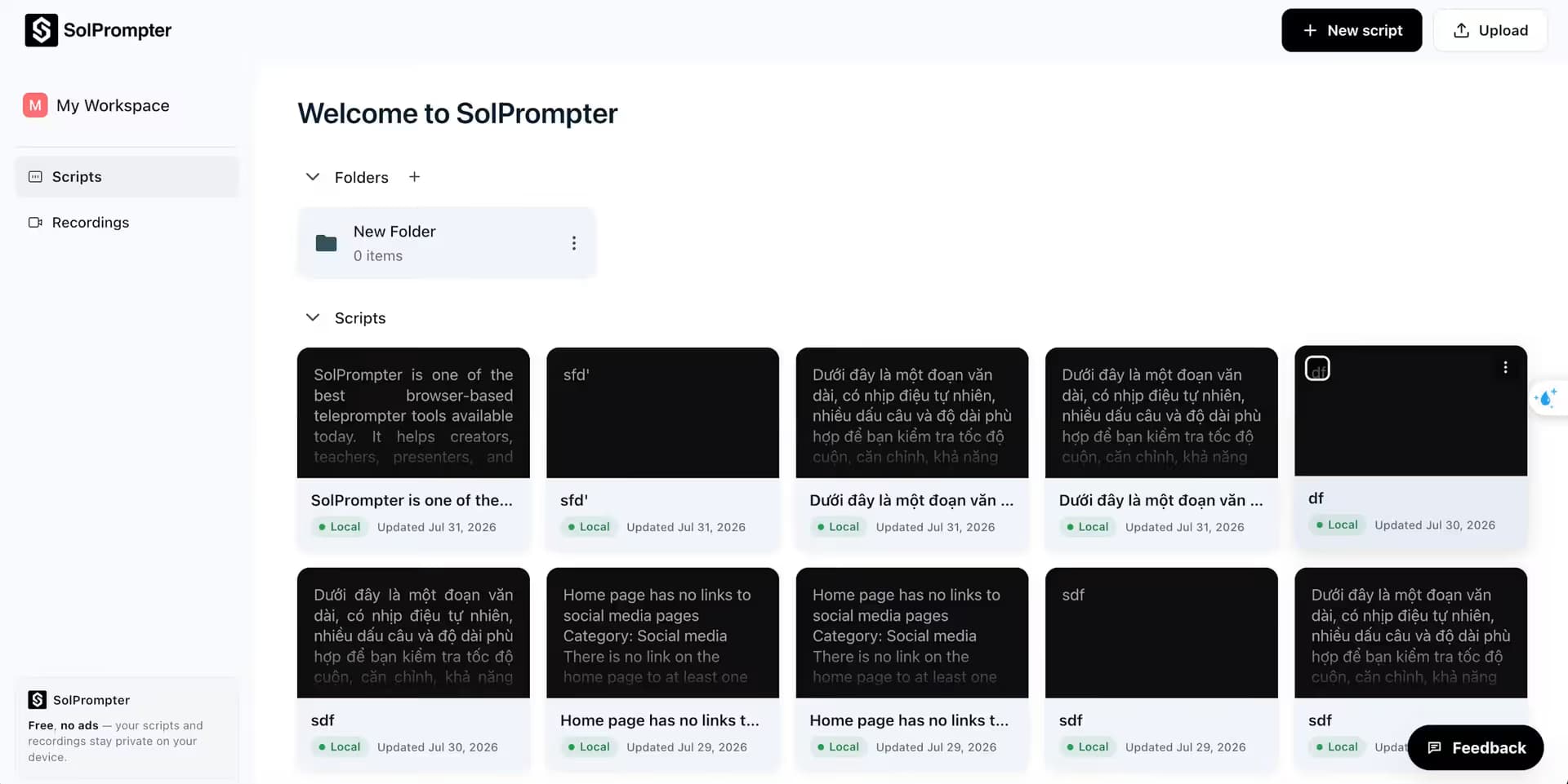 SolPrompter