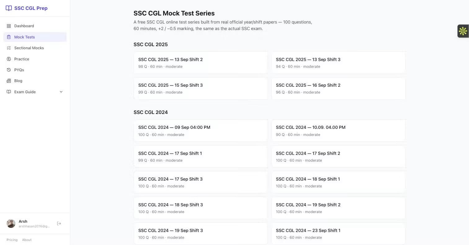 SSC CGL Prep