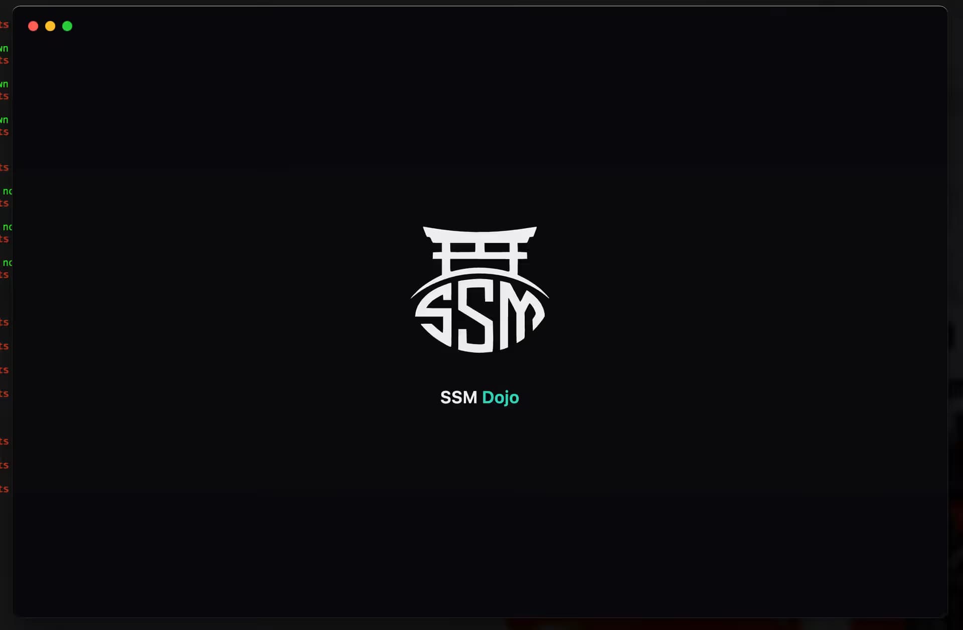 SSM Dojo