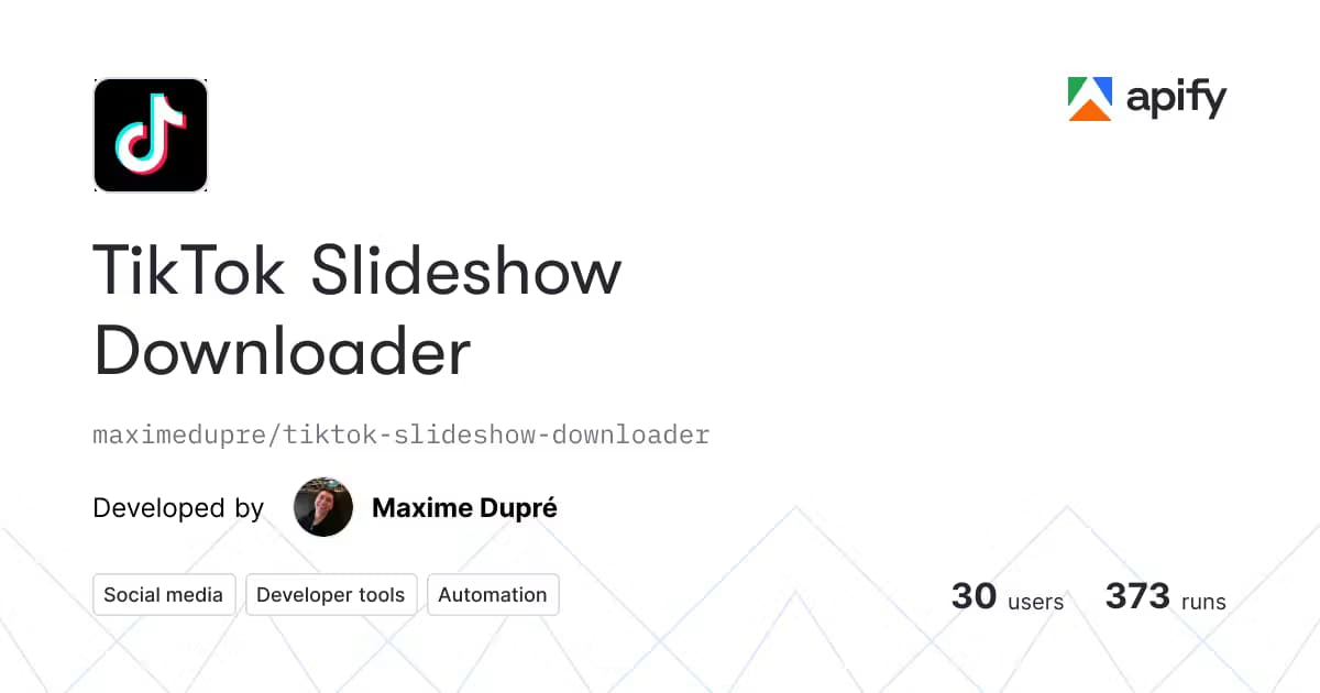 TikTok Slideshow Downloader