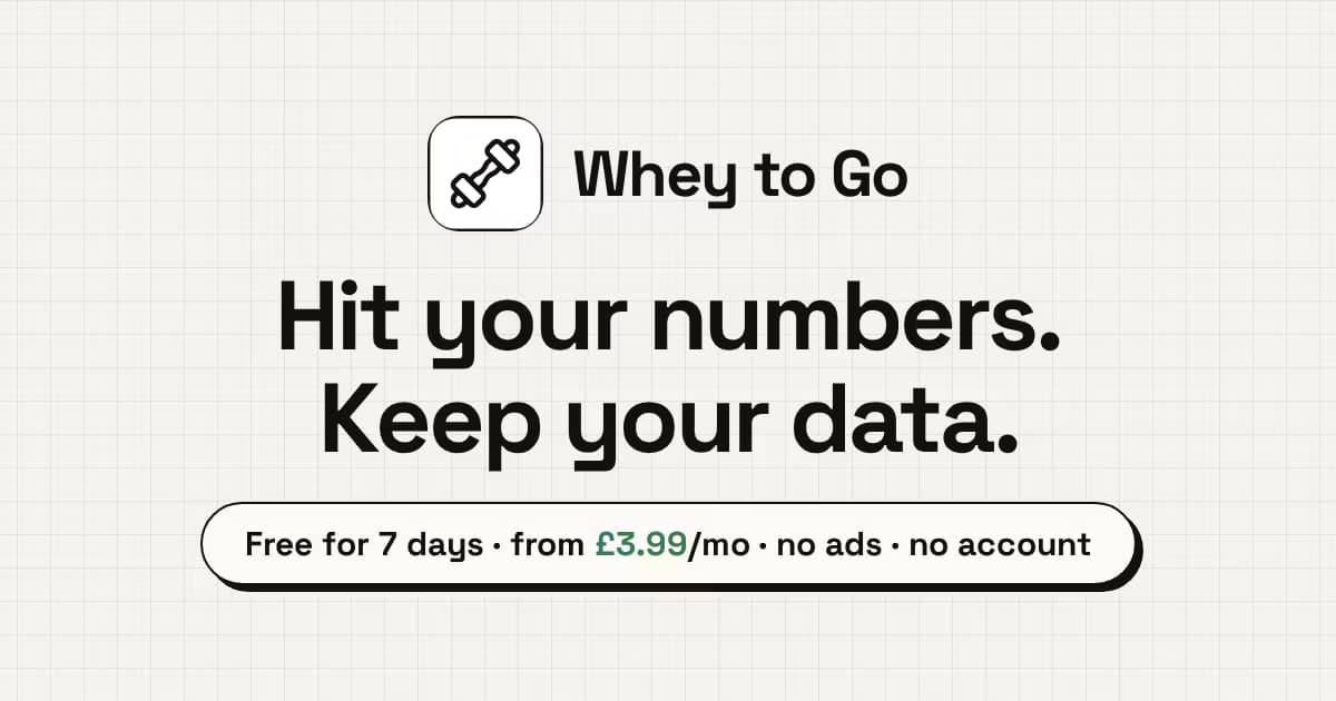 Whey to Go
