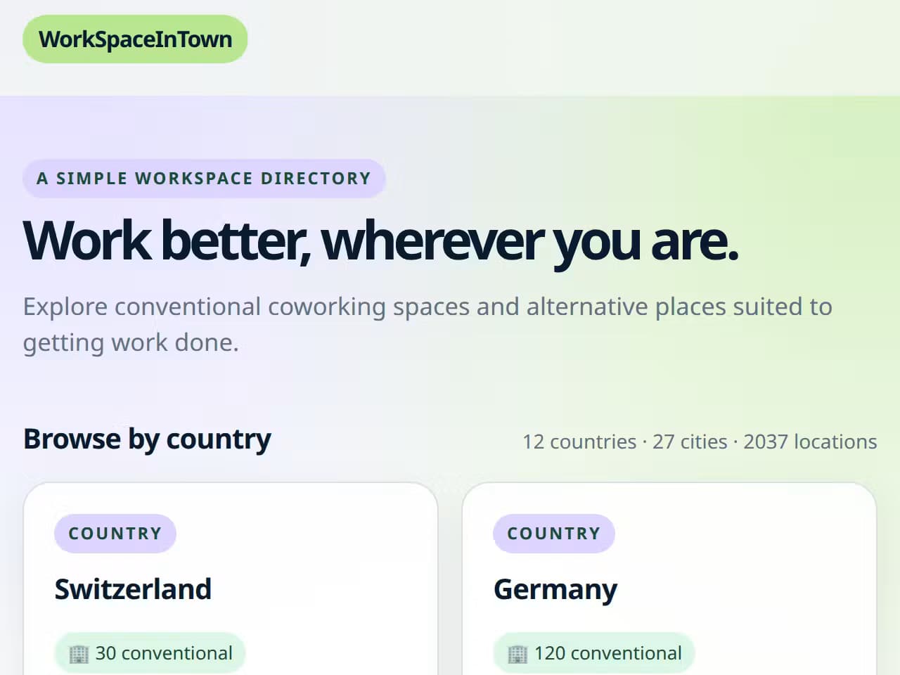 WorkSpaceInTown