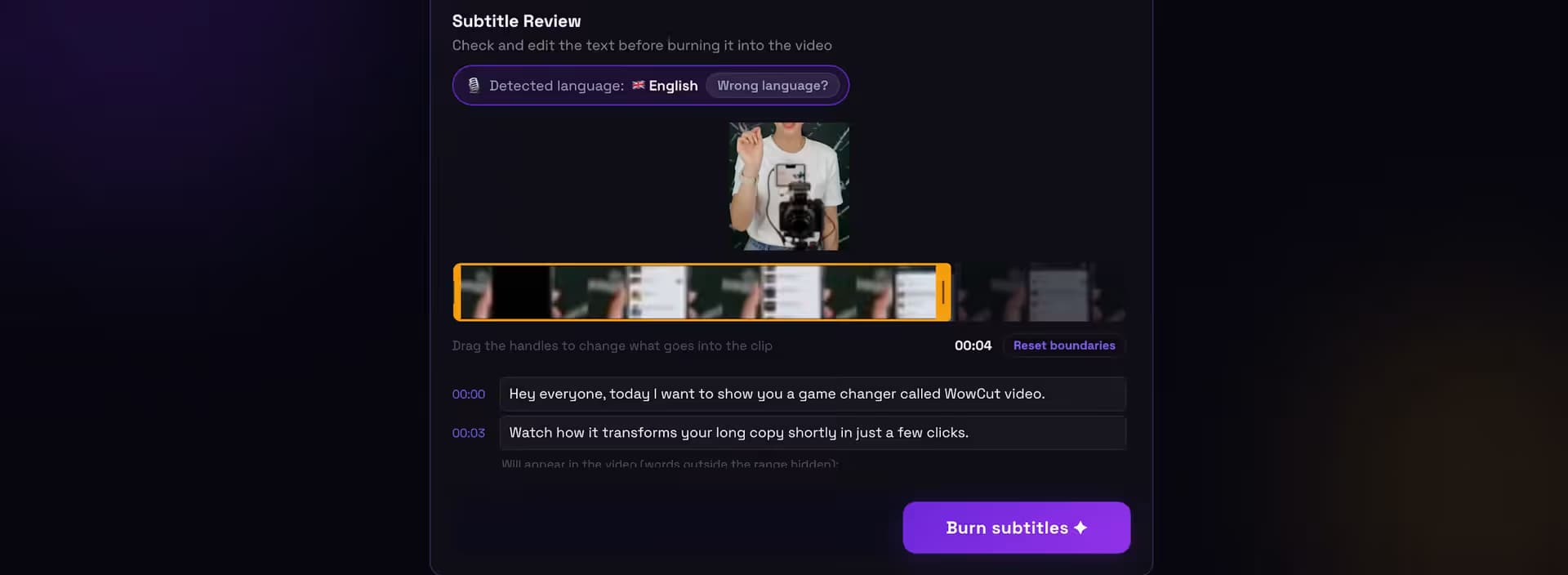 WoW Cut Video
