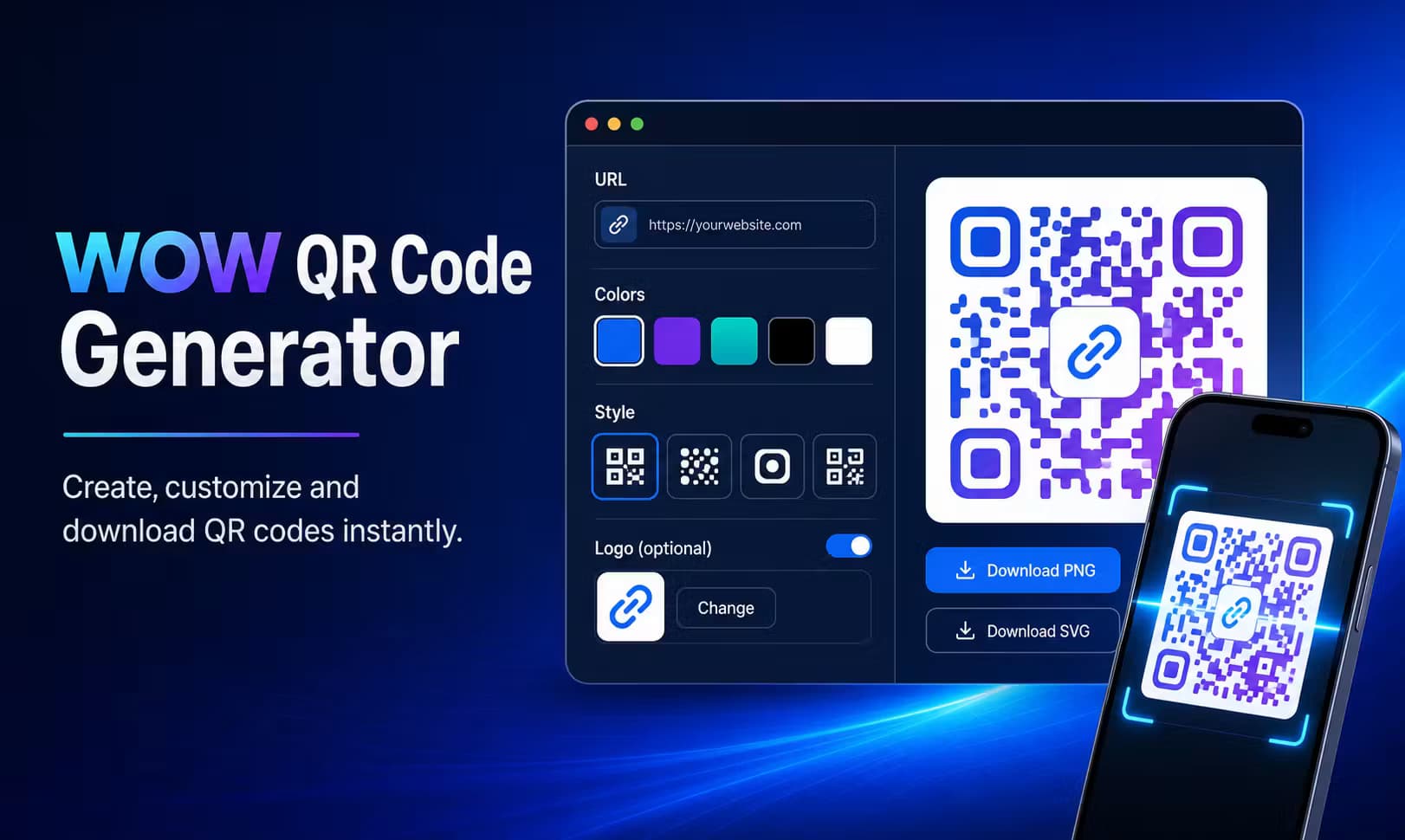 WOW QR Code Generator