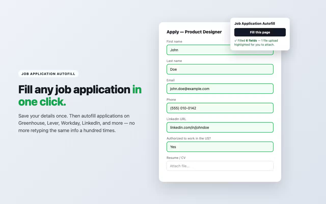 Job Application Autofill