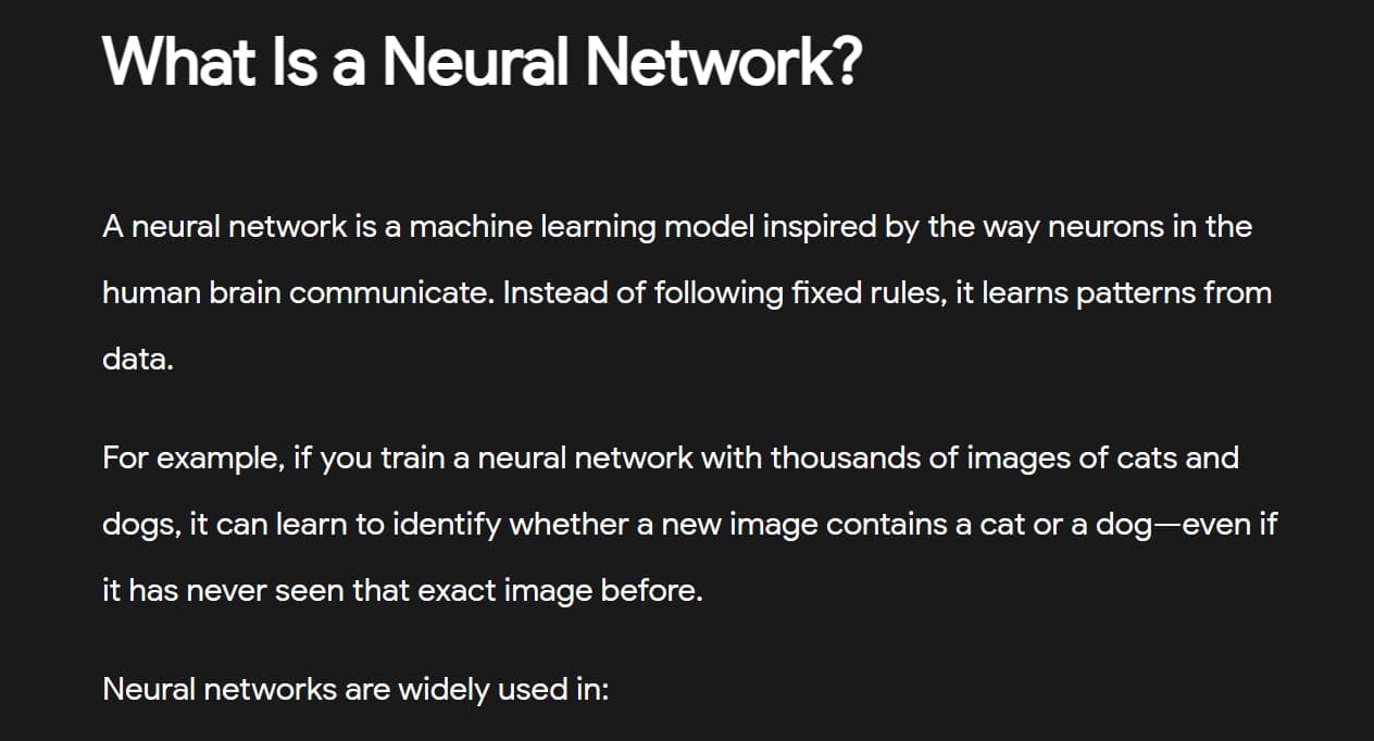 Neural Networks Explained