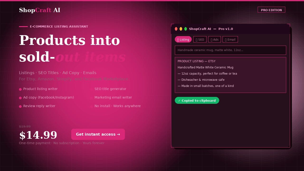 ShopCraft AI