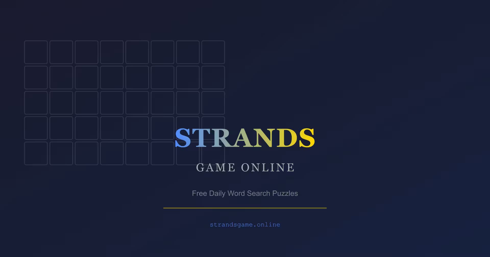 Strands Game Online