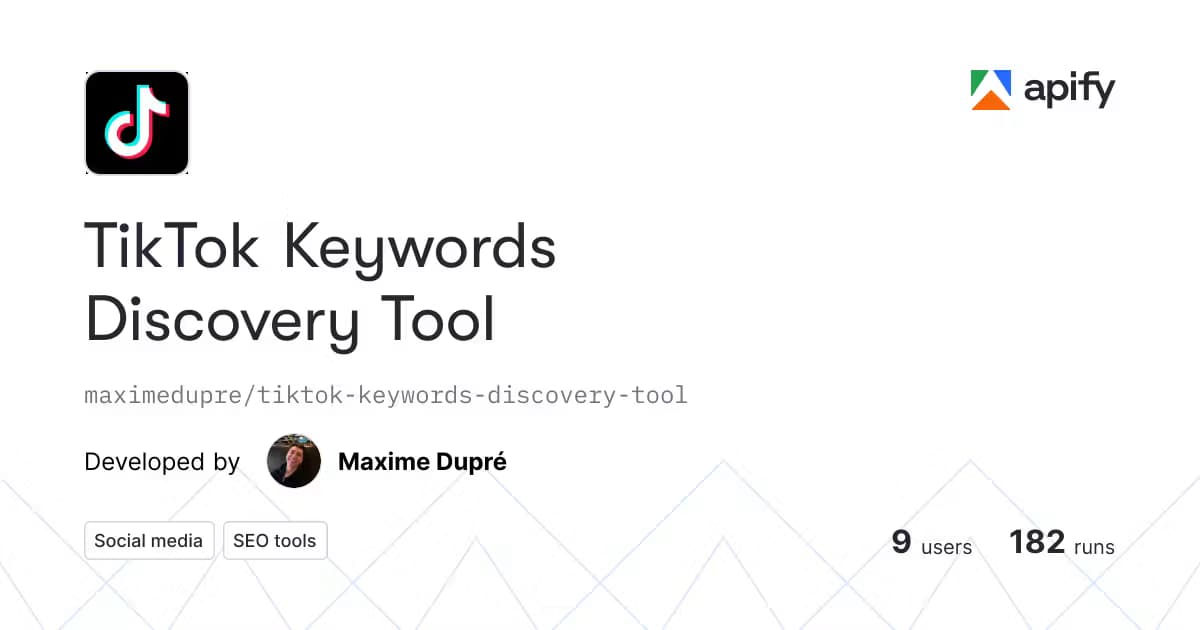 TikTok Keywords Discovery Tool