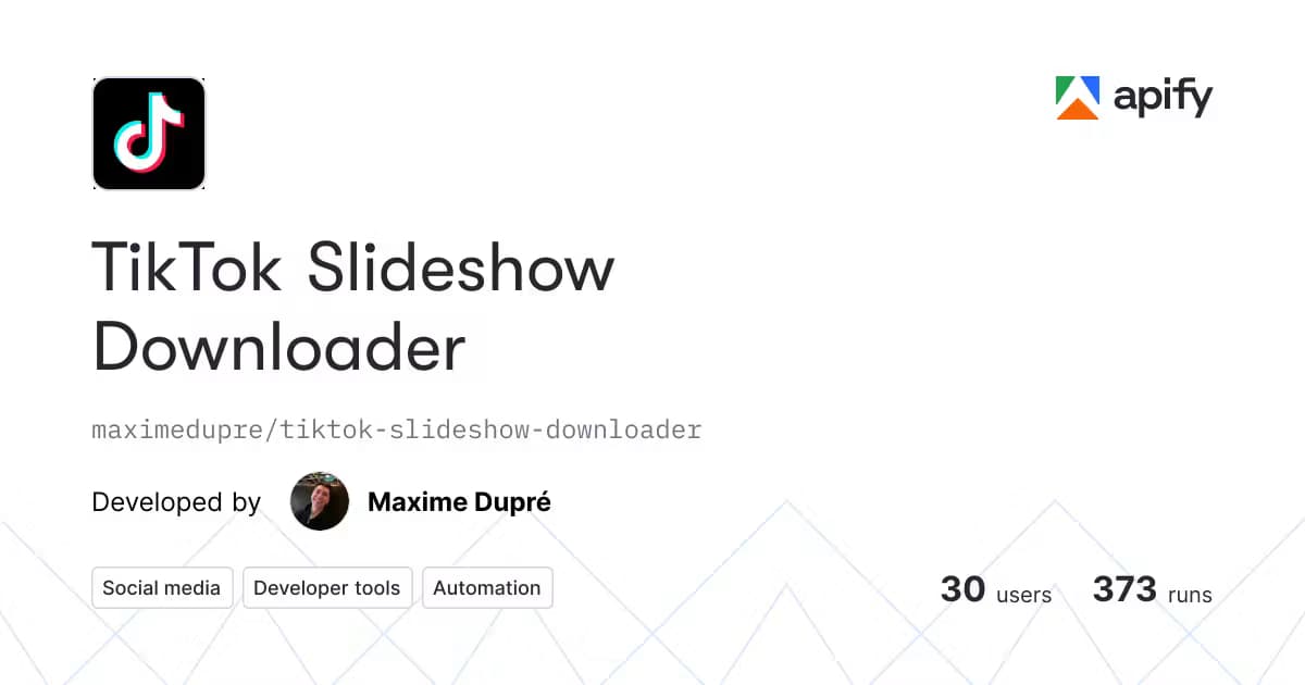 TikTok Slideshow Downloader