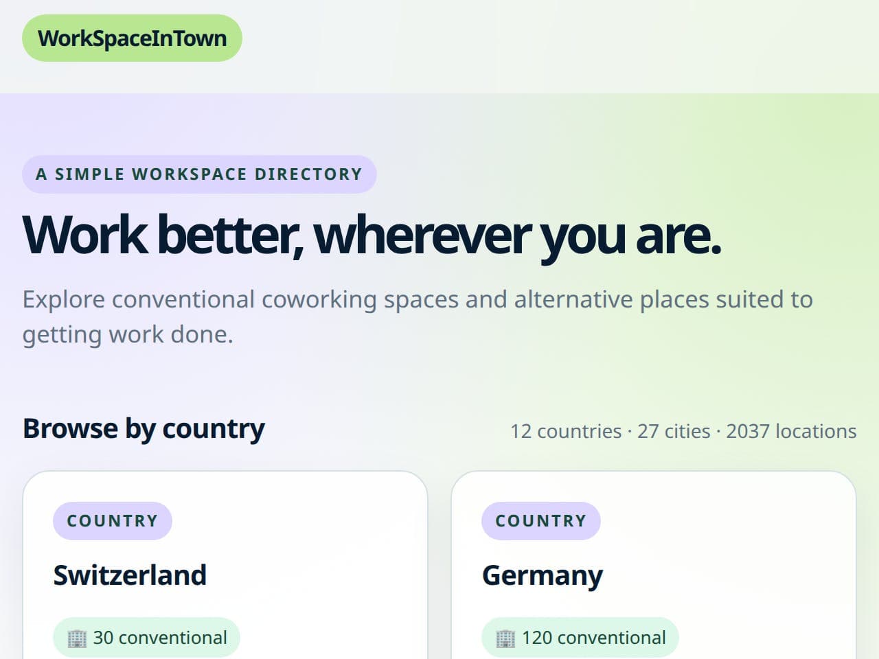 WorkSpaceInTown